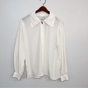 white vintage blouse